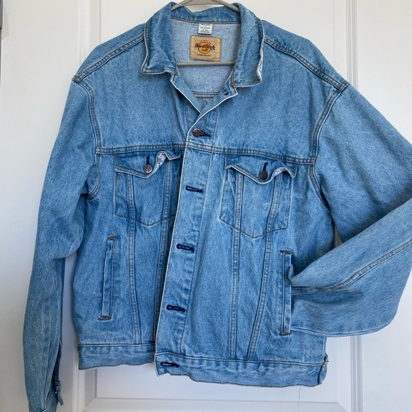 Hard Rock Cafe Jackets & Blazers - Hard Rock Cafe Denim with Logo Patch